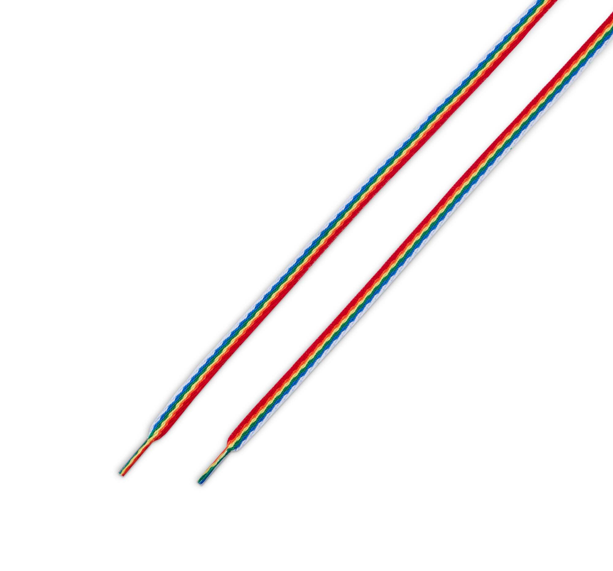 Tkaničky Rainbow do nízkých bot 45''/114 cm