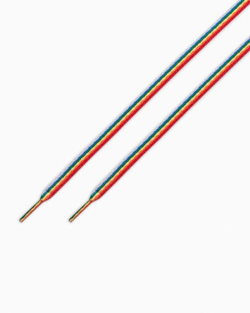 Tkaničky Rainbow do vysokých bot 54''/137 cm