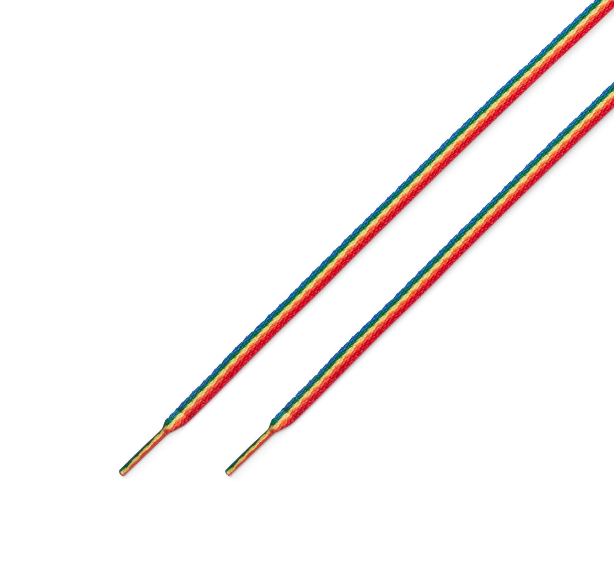 Tkaničky Rainbow do vysokých bot 54''/137 cm