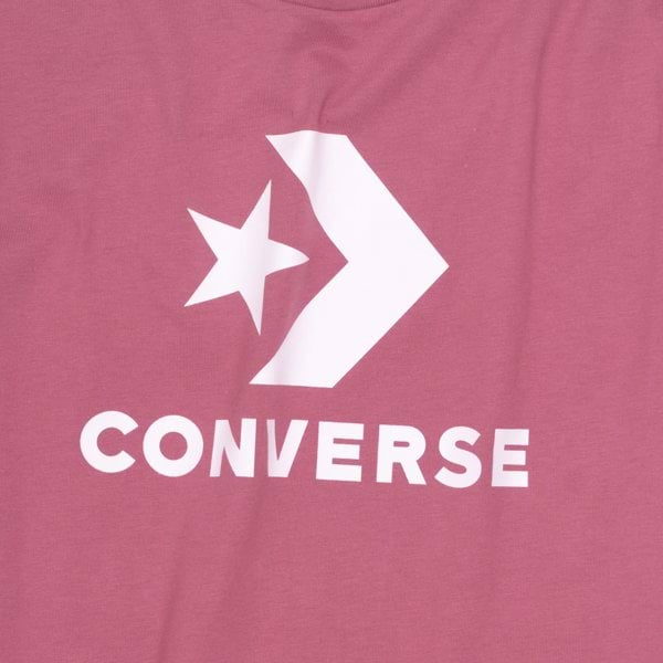 Boosted Star Chevron Crew Neck Short Sleeve T-Shirt-Pink-XS