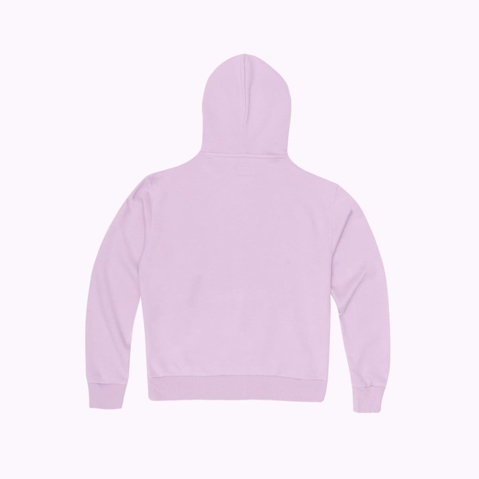 Embroidered Star Chevron Pullover Hoodie FT -Pink-L