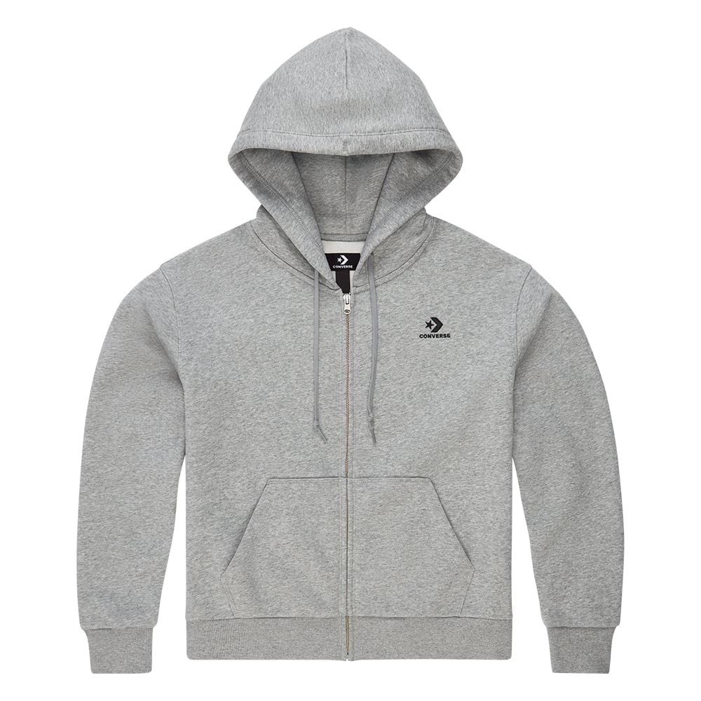Embroidered Star Chevron Full Zip Hoodie BB