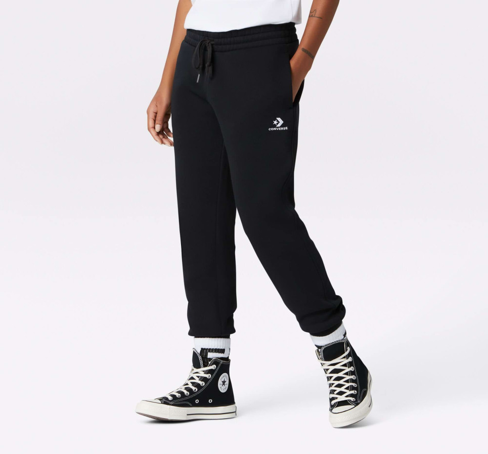 Womens Embroidered Star Chevron Pant BB-L-black