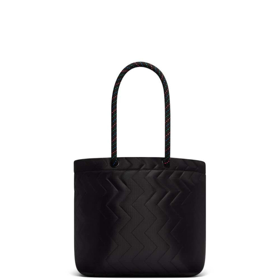 Quilted Tote-One size-black
