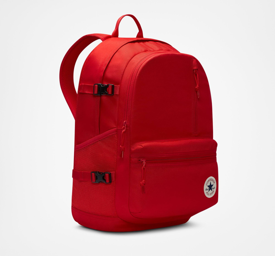 Straight Edge Backpack-Red-One size