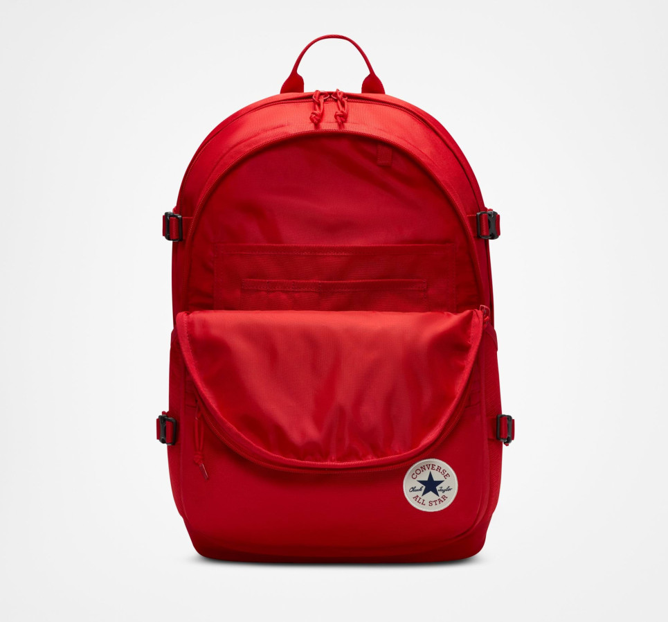 Straight Edge Backpack-Red-One size
