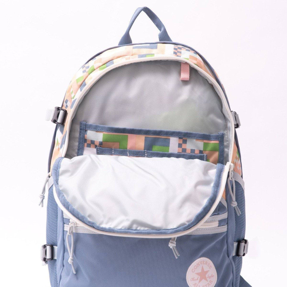 Crafted Fashion Straight Edge Backpack Print-Multicolor-One size