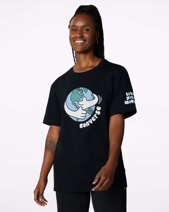 Love Your Mother Center Front Tee-Black-L