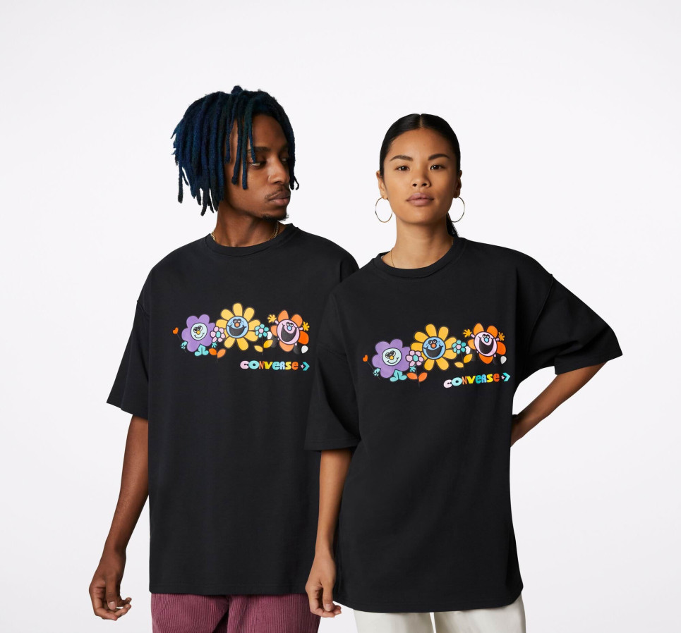 Much Love Crew Neck T-Shirt-Black-L
