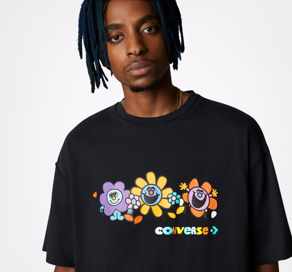 Much Love Crew Neck T-Shirt-Black-L