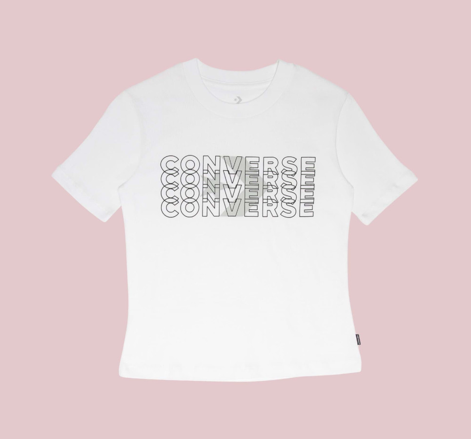 Icon Play Slim Tee-White-L