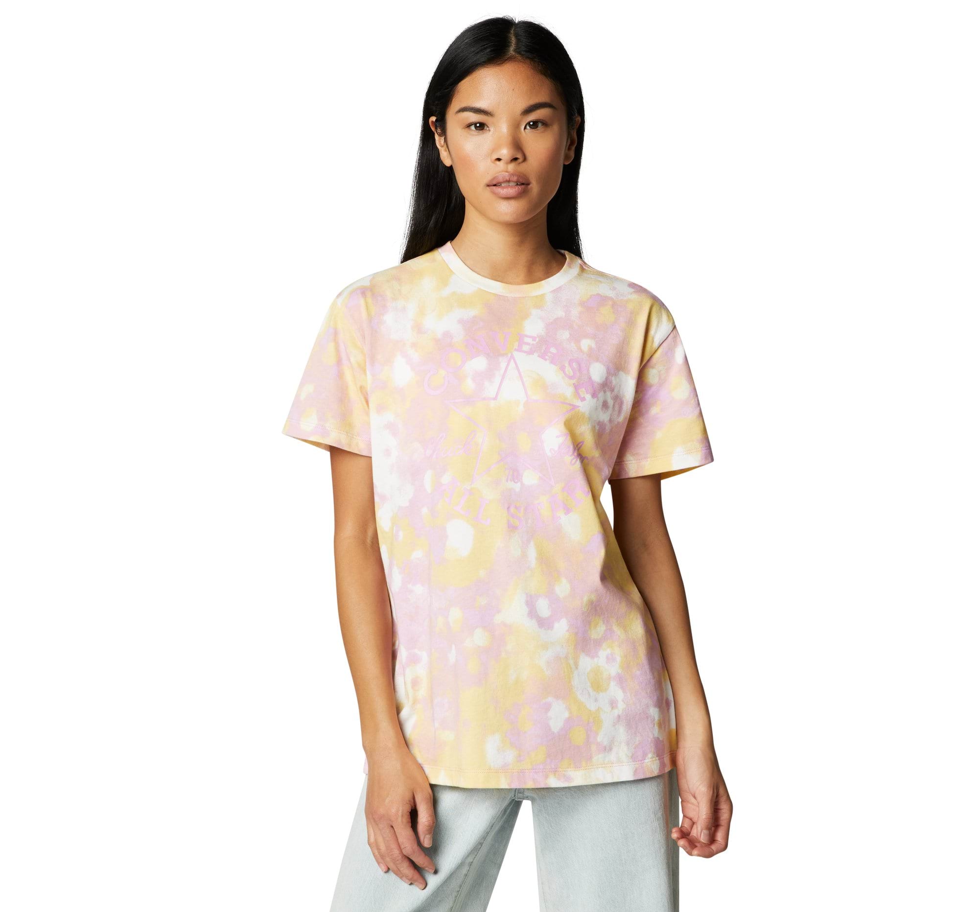 Washed Floral Patch T-Shirt