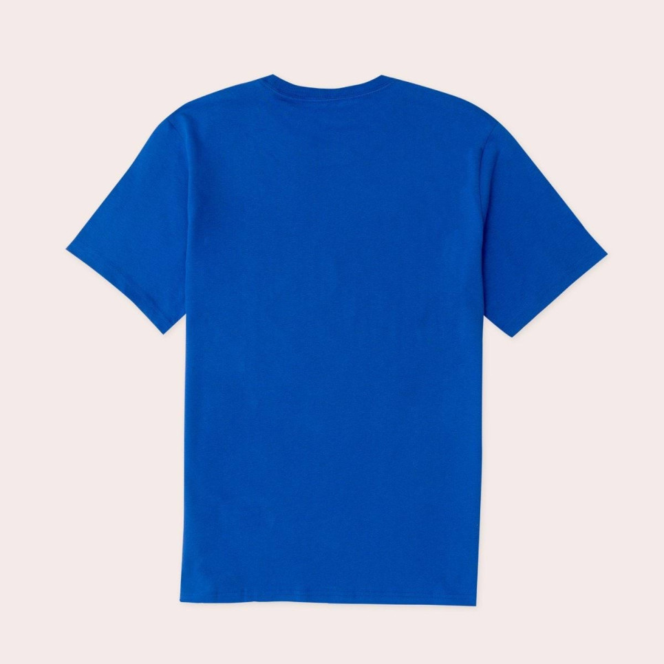 Suminagashi Tee-Blue-S