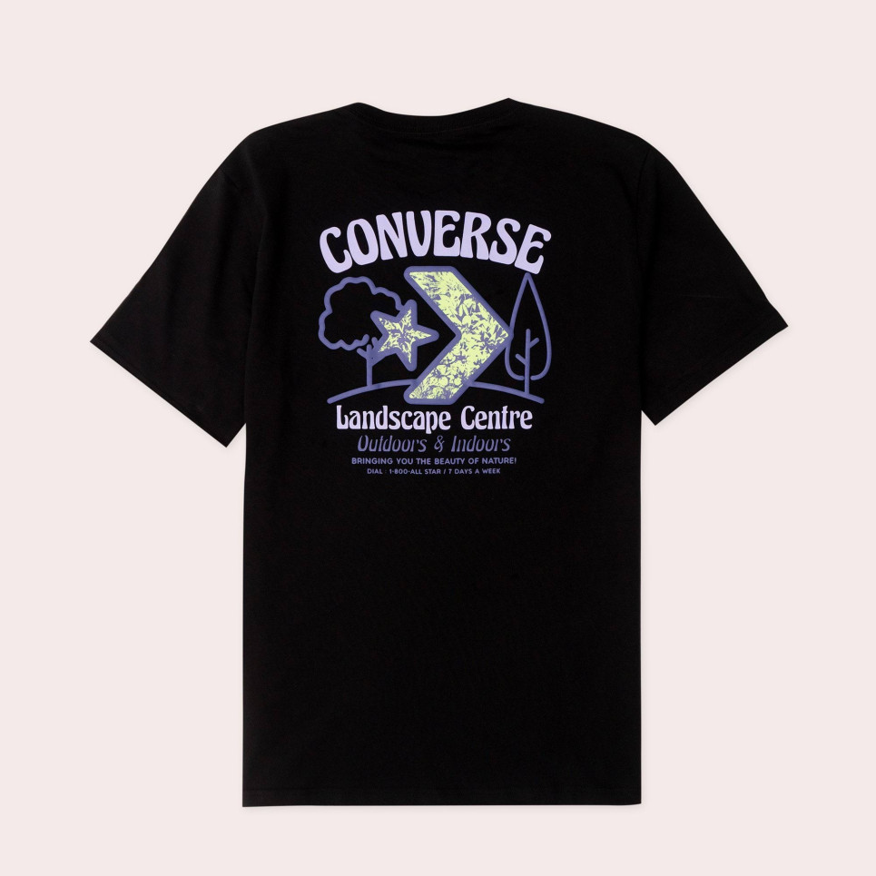 Landscape  Centre Tee-Black-S