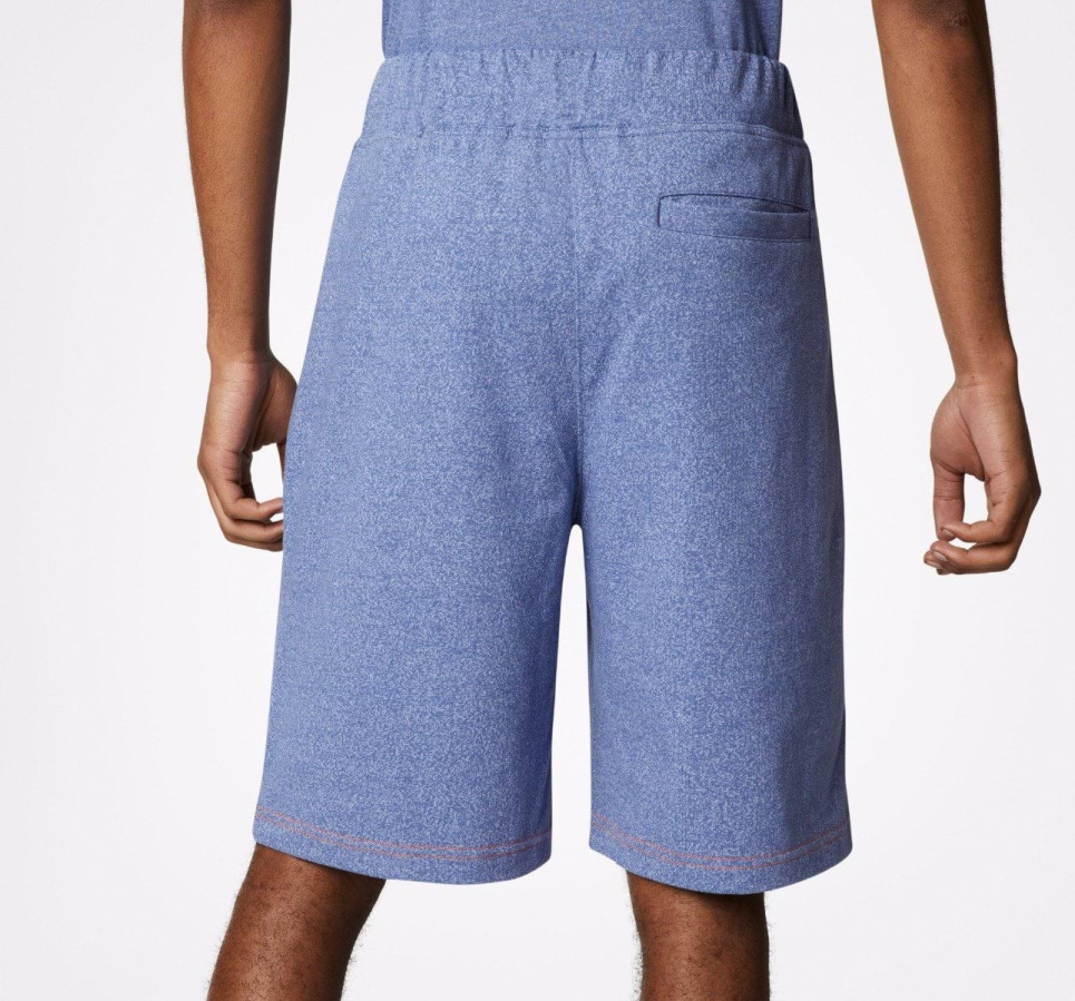 Embroidered Drawcord Shorts-Indigo-S