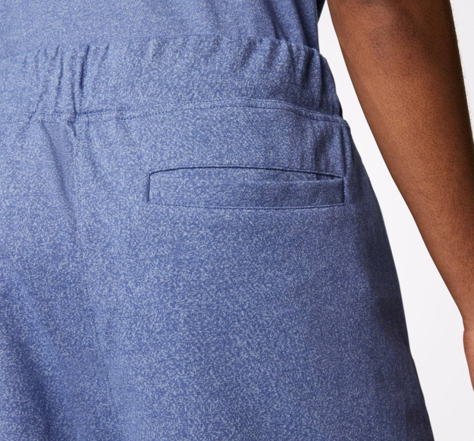Embroidered Drawcord Shorts-Indigo-S