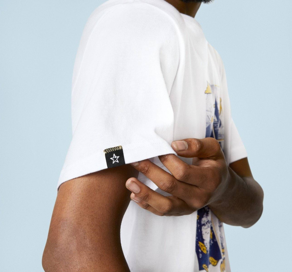 Comic Graphic T-Shirt-White-S