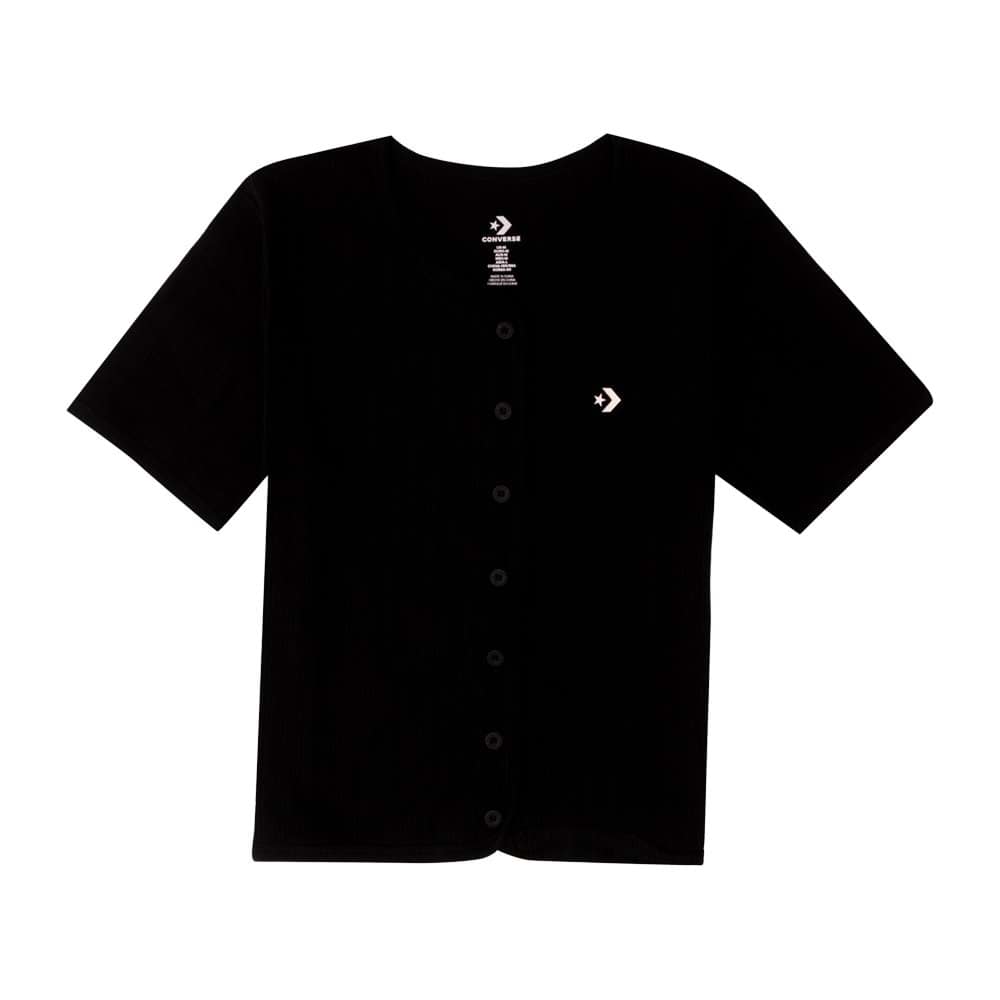Baby Ribbed Button Tee