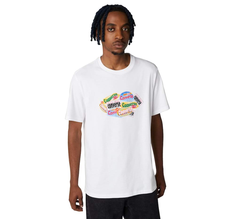 Sticker Collage Graphic Tee