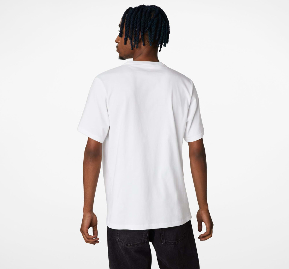 Sticker Collage Graphic Tee-White-S