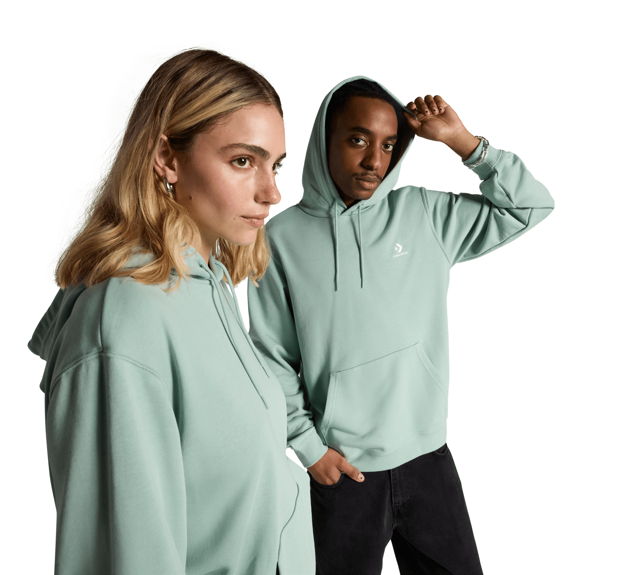 Converse Go-To Embroidered Star Chevron Standard Fit Pullover Hoodie