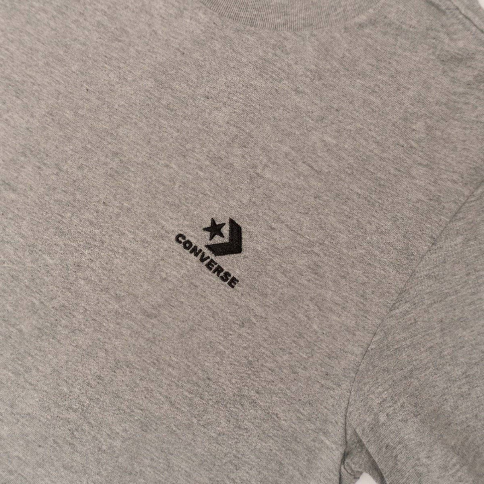 Converse Go-To Embroidered Star Chevron Tee-Grey-XS