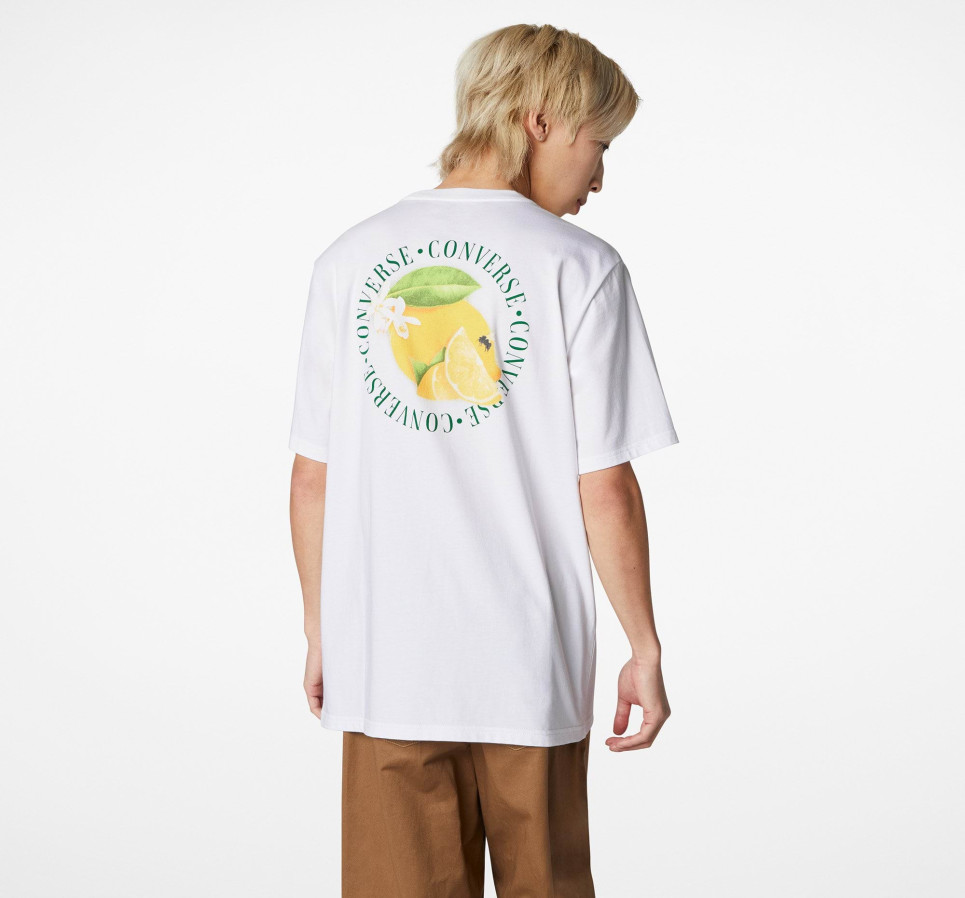 Fresh Lemon Tee-White-S