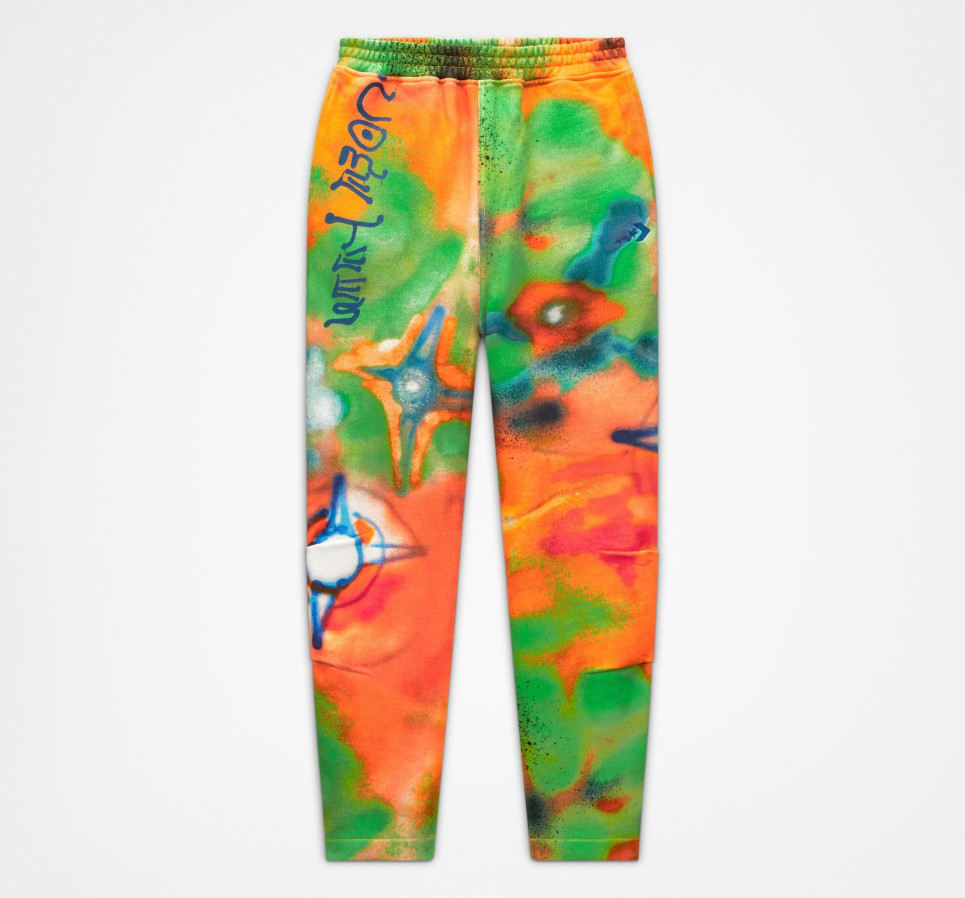 Converse Shapes x Come Tees Wide Leg Fleece Pants-Multicolor-I
