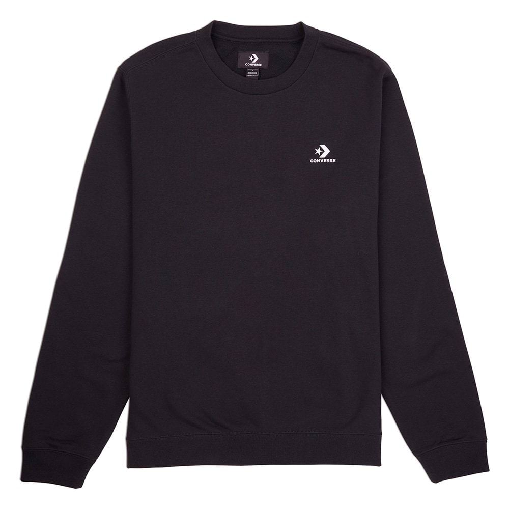 Converse Go-To Embroidered Star Chevron Brushed Back Fleece Crew Sweatshirt