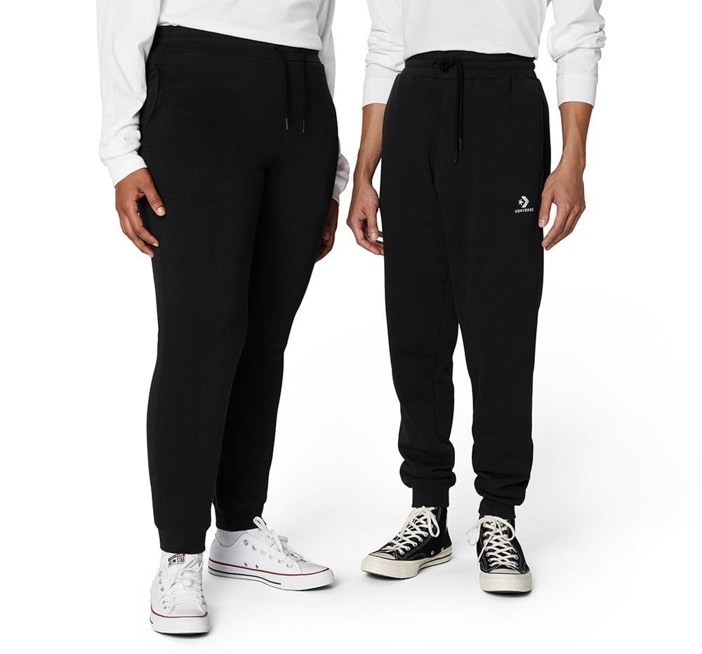 Converse Go-To Embroidered Star Chevron Brushed Back Fleece Sweatpant