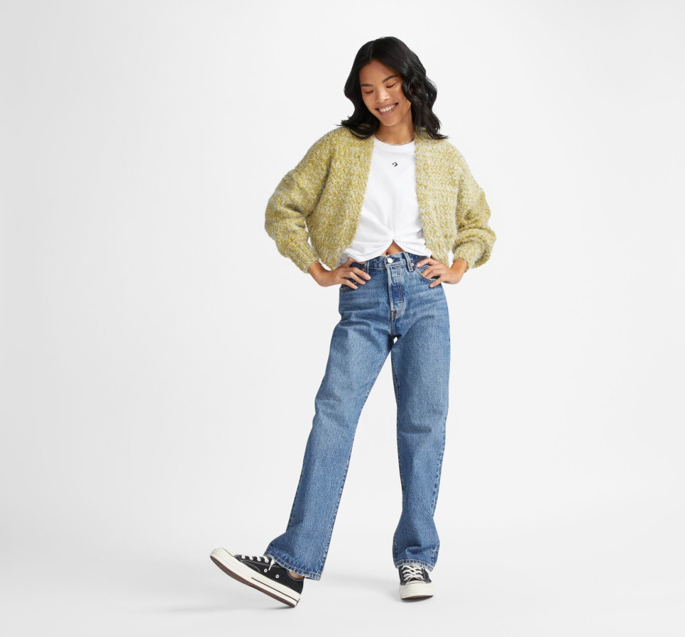 Star Chevron Twist Cropped T-Shirt