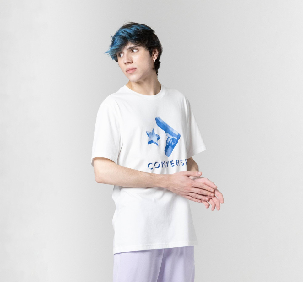 Crystallized Star Chevron Graphic T-Shirt