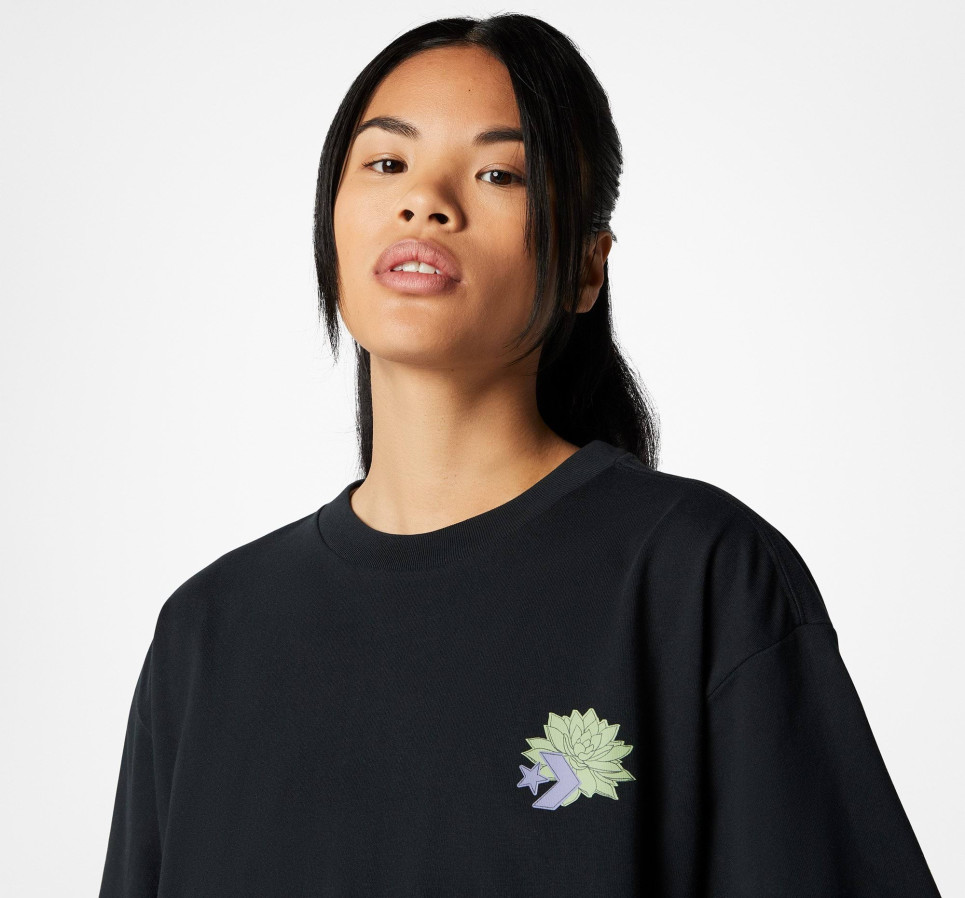 Desert Rave Oversized Art Tee-Black-XS