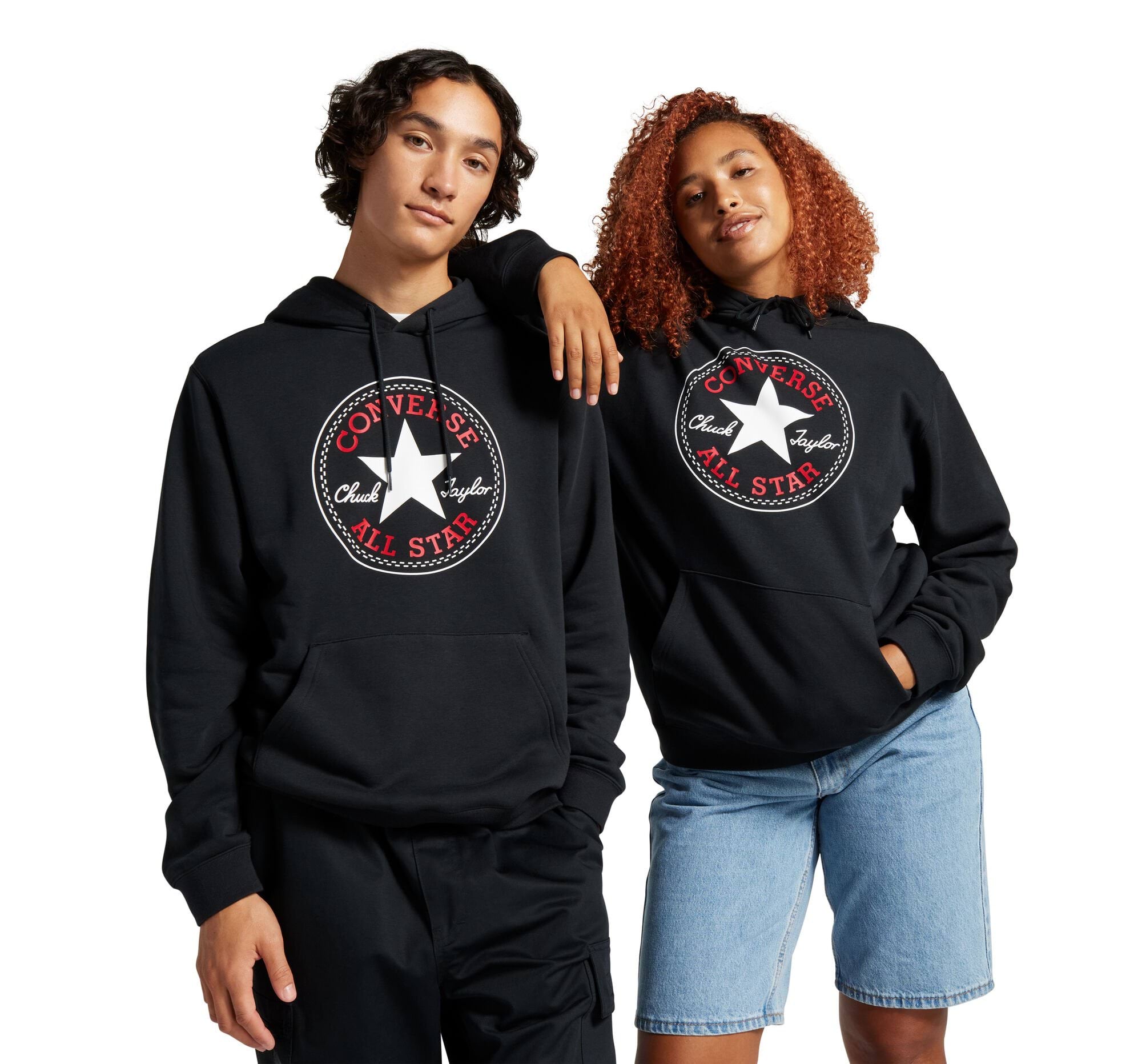 Converse Go-To All Star Patch Standard-Fit Fleece Pullover Hoodie