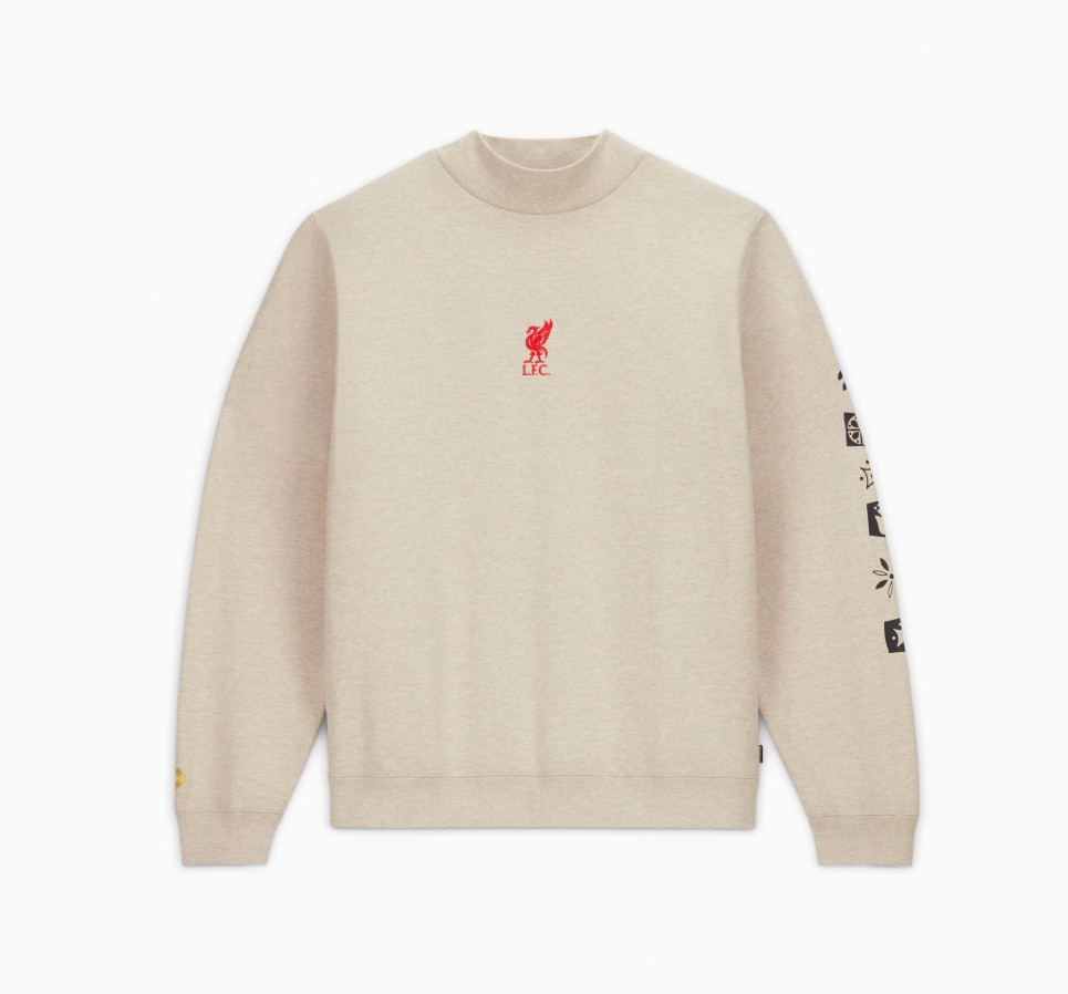 Converse x LFC Mock Neck Sweater-Cream-S