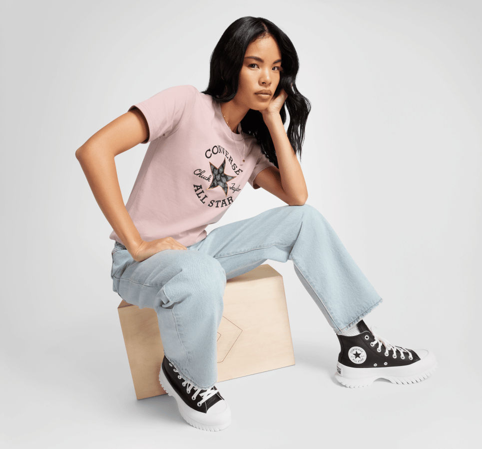 Leopard Chuck Taylor Patch T-Shirt