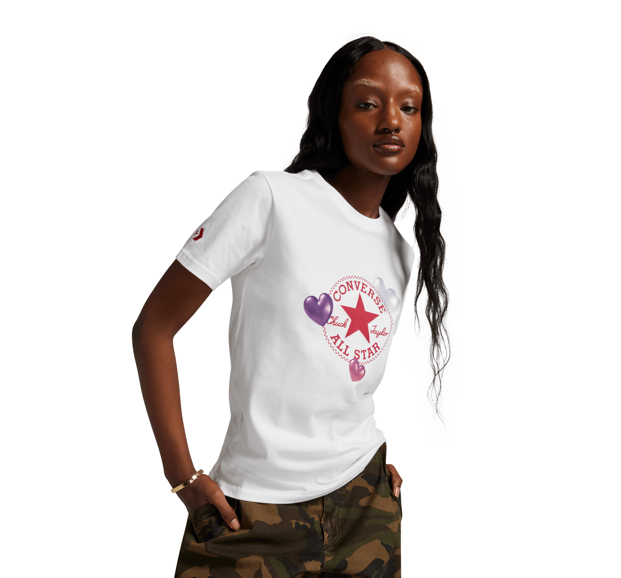 Y2K Heart Slim Fit T-Shirt