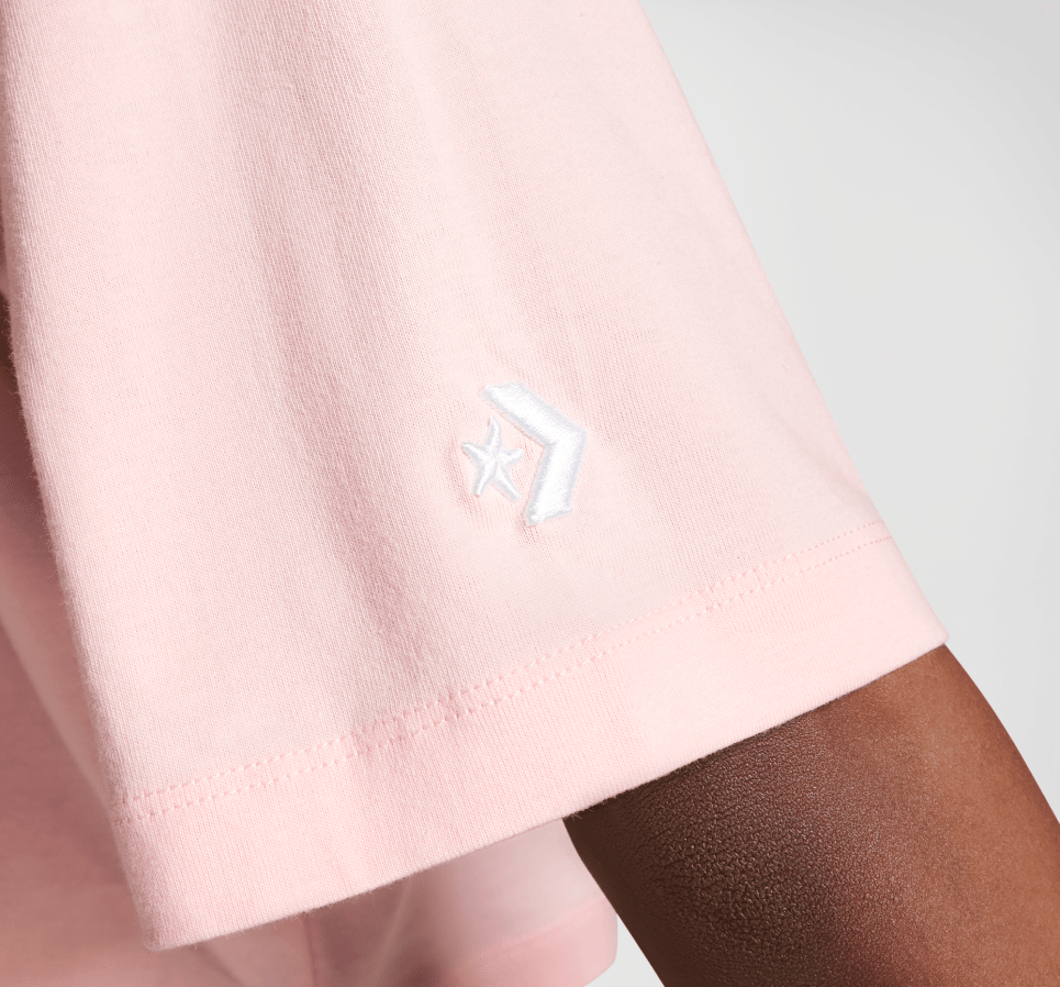 Y2K Heart Cropped Oversized T-Shirt