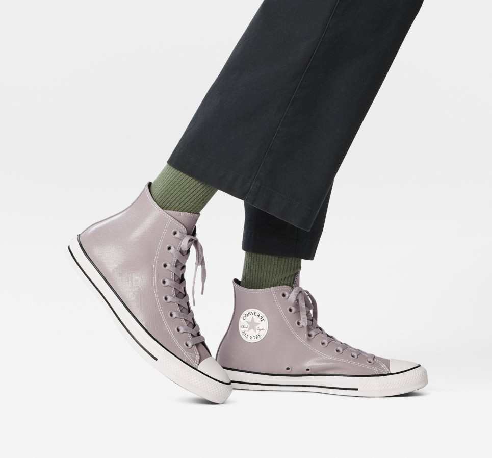 Chuck Taylor All Star Embossed Leather-Grey-41
