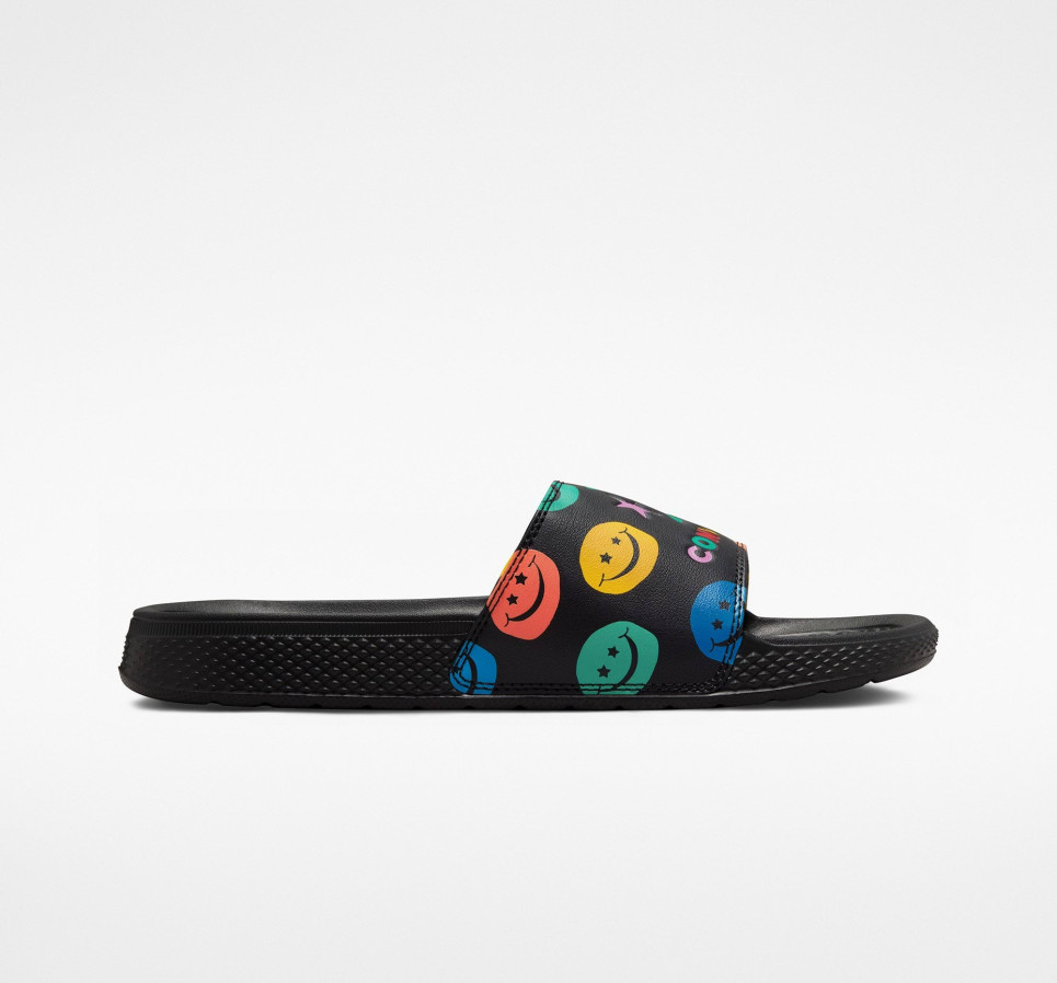 All Star Slide Sunny Floral-Black-36