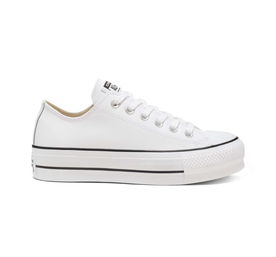 Chuck Taylor All Star Lift Platform Leather-35-White