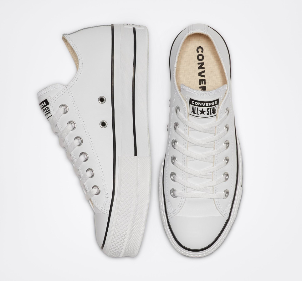 Chuck Taylor All Star Lift Platform Leather-35-White