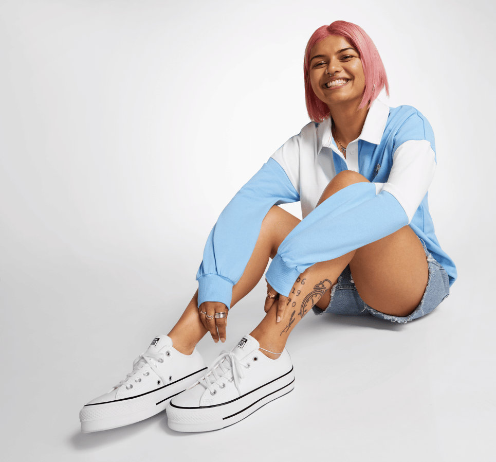 Chuck Taylor All Star Lift Platform Leather-35-White