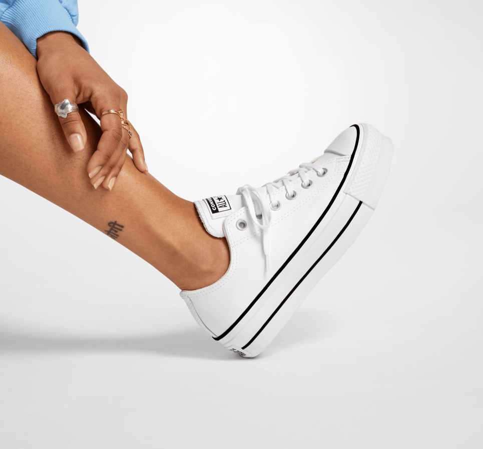 Chuck Taylor All Star Lift Platform Leather-35-White