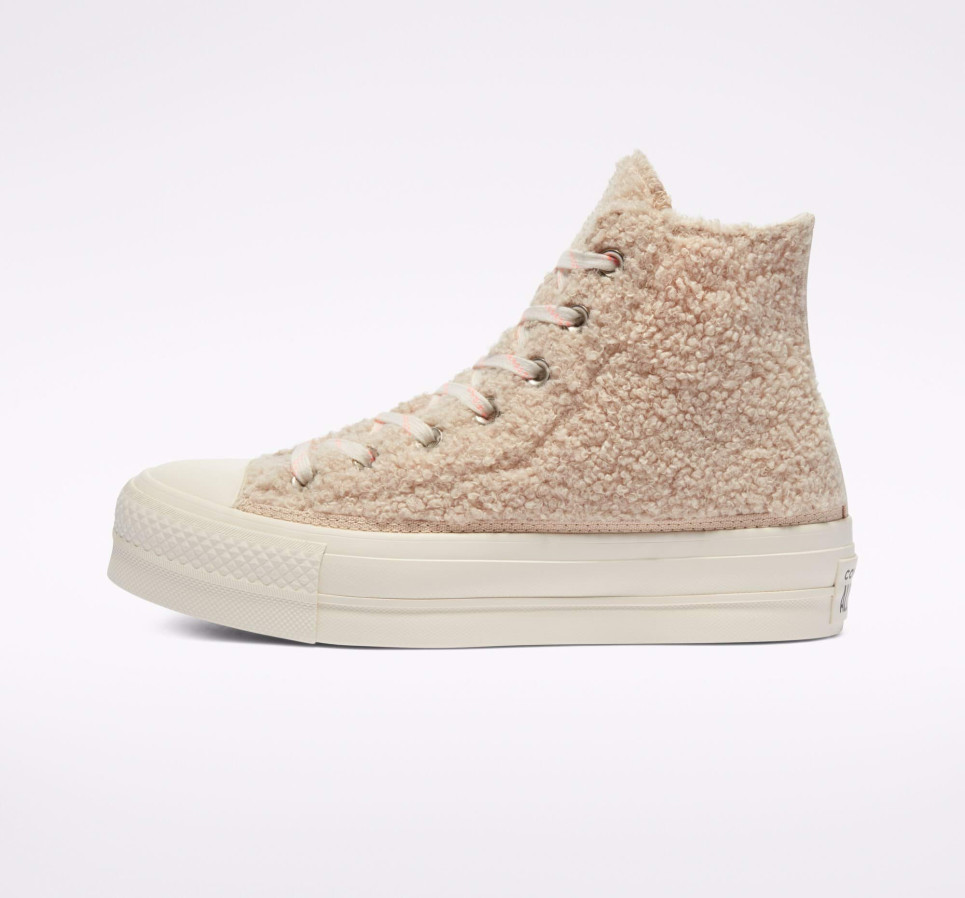 Cozy Club Platform Chuck Taylor All Star-Cream-35