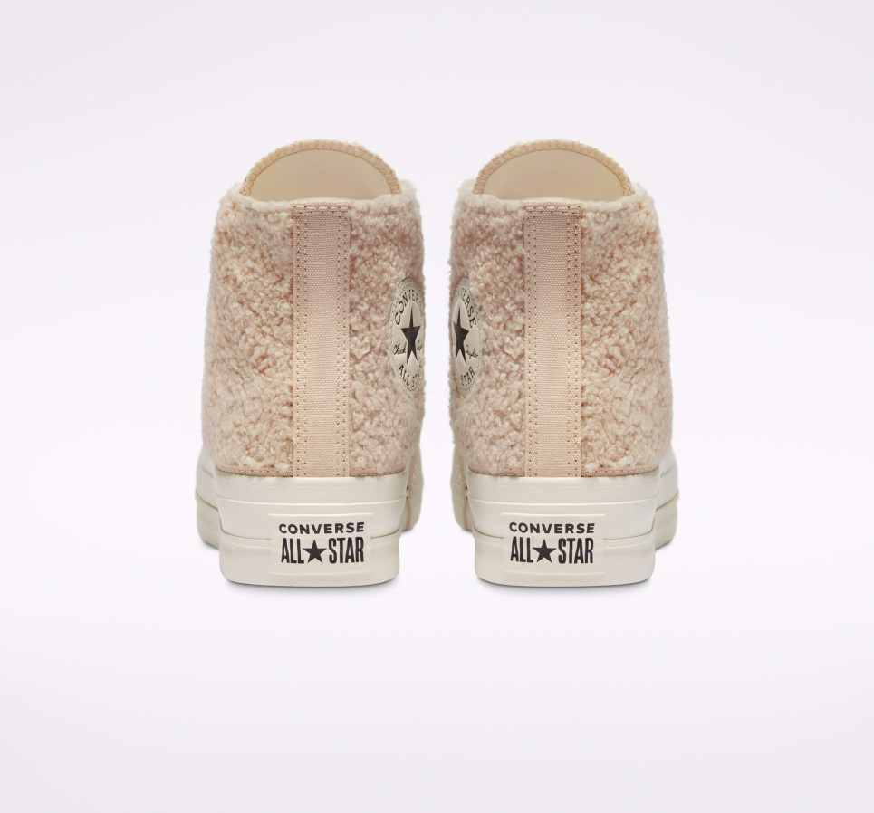 Cozy Club Platform Chuck Taylor All Star-Cream-35