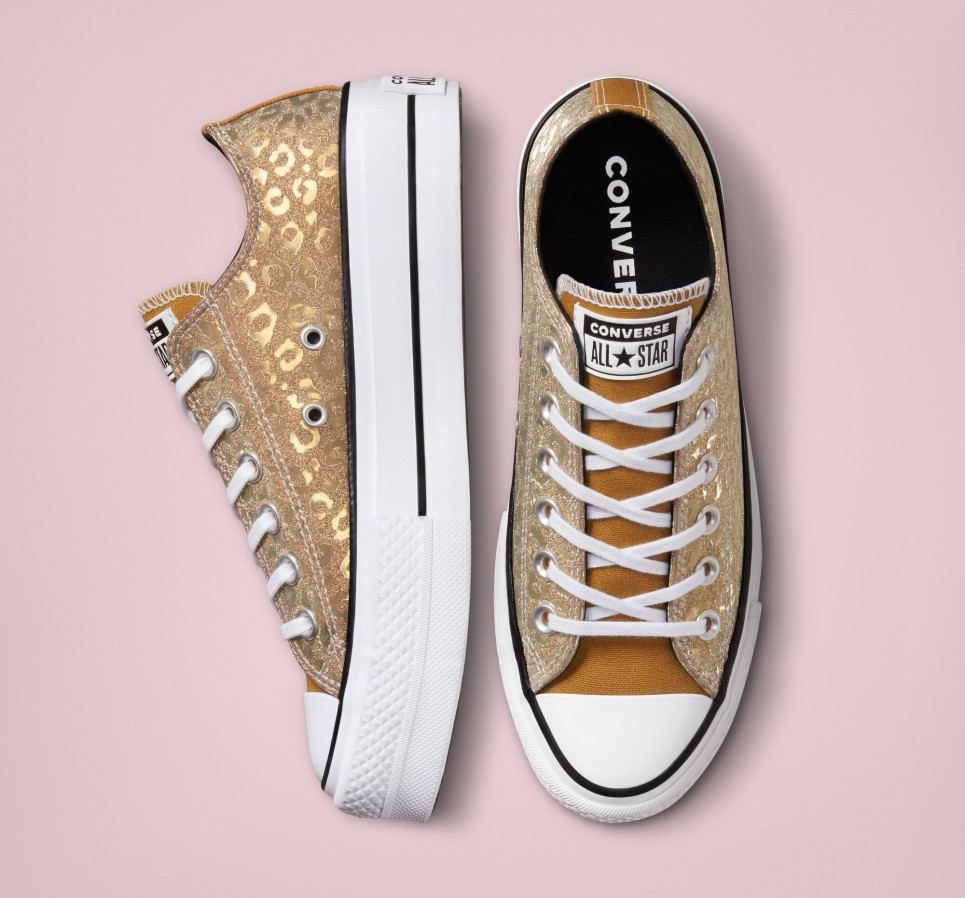 Authentic Glam Platform Chuck Taylor All Star-Yellow-36