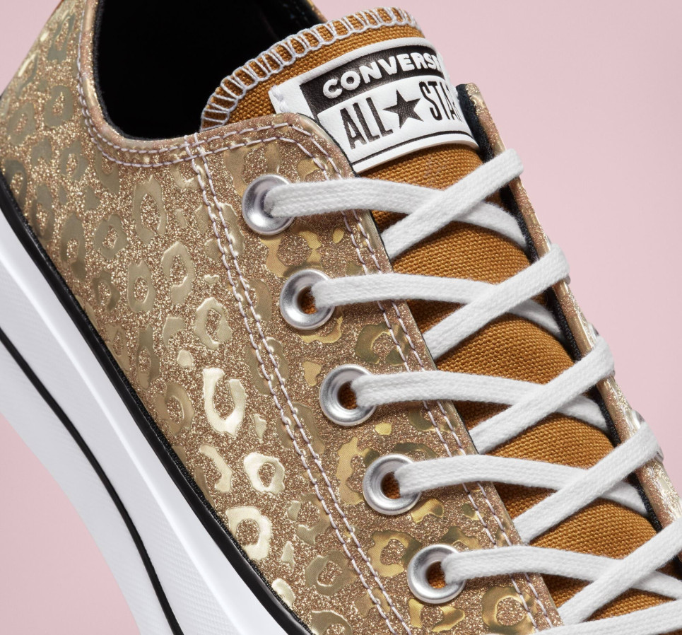 Authentic Glam Platform Chuck Taylor All Star-Yellow-36