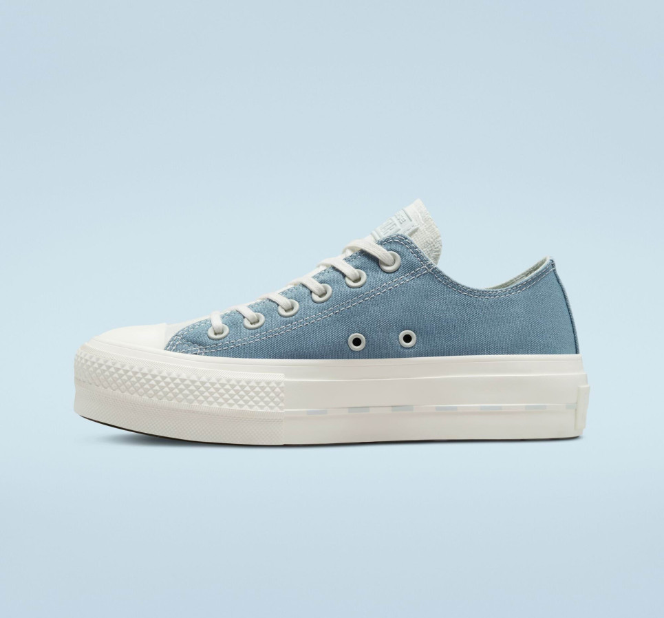 Chuck Taylor All Star Lift Platform Crafted Canvas-Blue-36