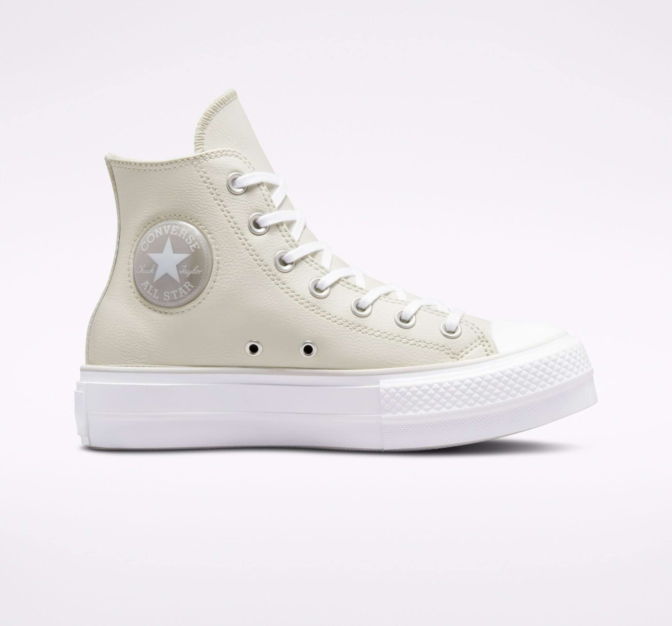 Chuck Taylor All Star Lift Platform Pearl Patch-Bone-36